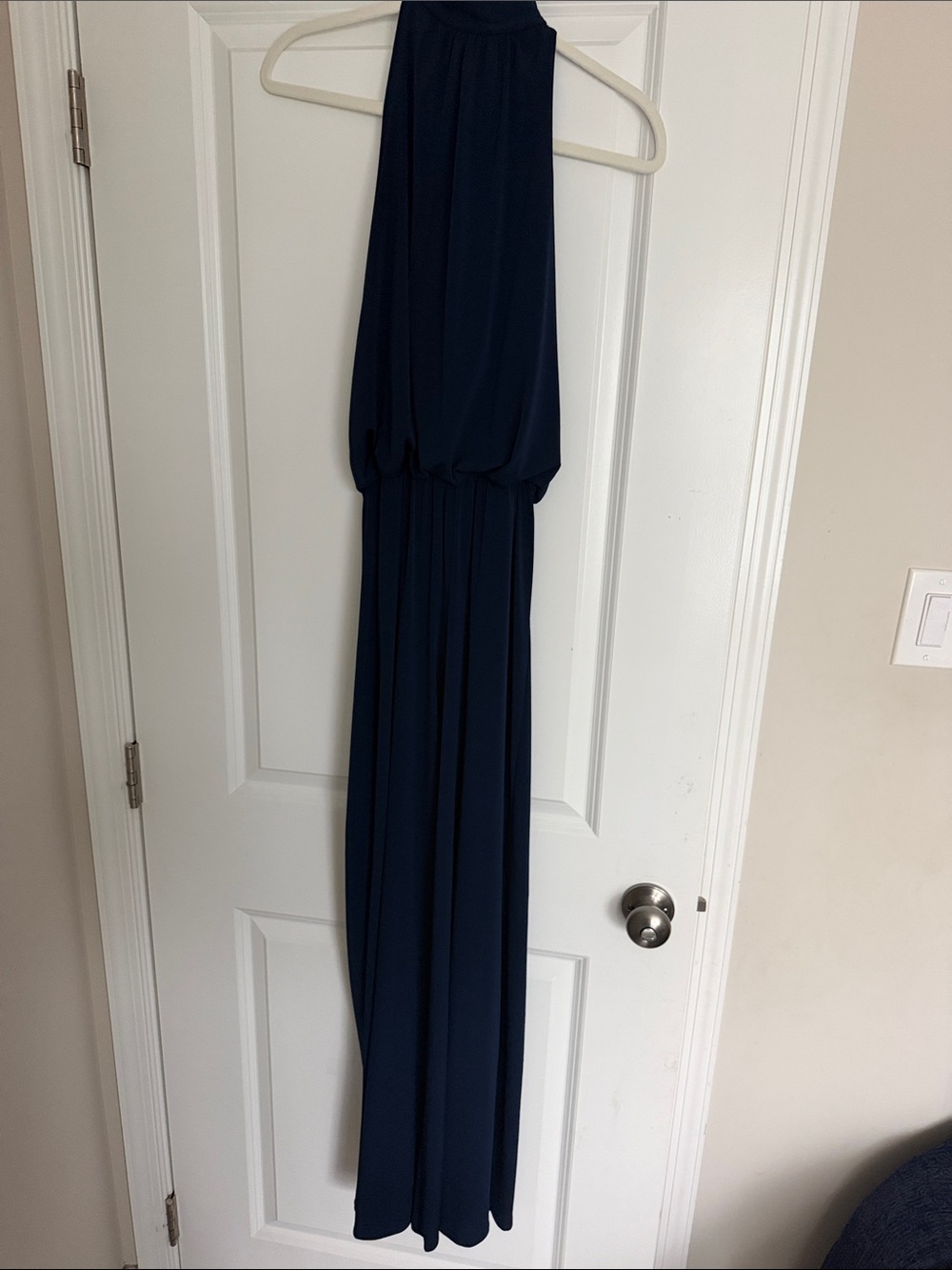 Women's Navy Halter Jumpsuit